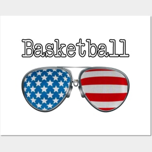 AMERICA PILOT GLASSES BASKETBALL Posters and Art